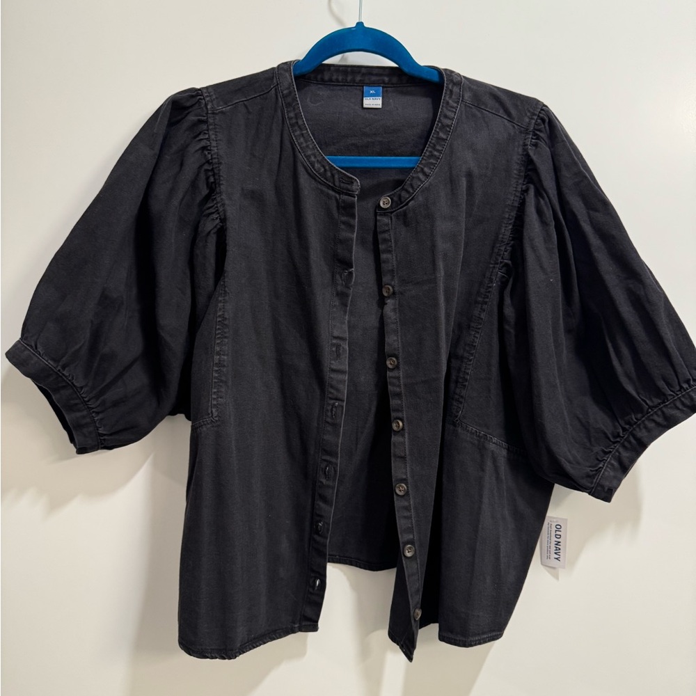 old navy denim shirt